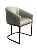 Restoration Hardware Wexler Barrelback Leather Dining Armchair