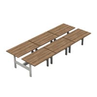 Dual Height-Adjustable Benching
