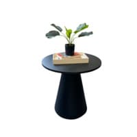 Round Side Table on Cone Base