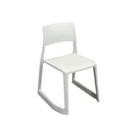 Tip Ton Used Stack Chair, White