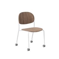 Tioga Guest Chair, Armless, Casters