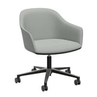 Vitra Softshell Chair with 5-Star Base (Grey/Black)