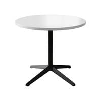 Knoll Dividends 36" Round Table (White/Black)