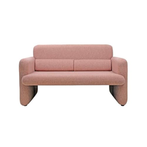 Coral Pink Studio Sofa