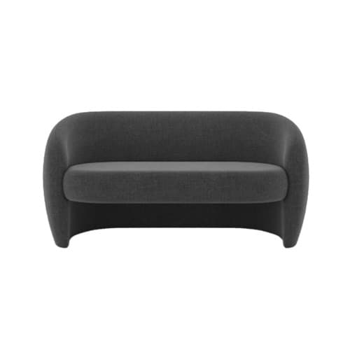 Black 2-Seater Sofa