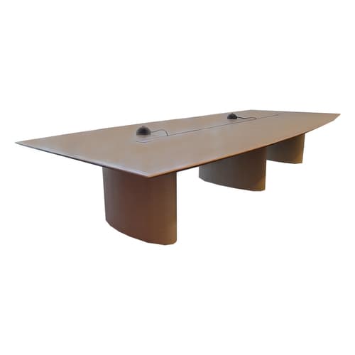 14' Boat-Shaped Conference Table