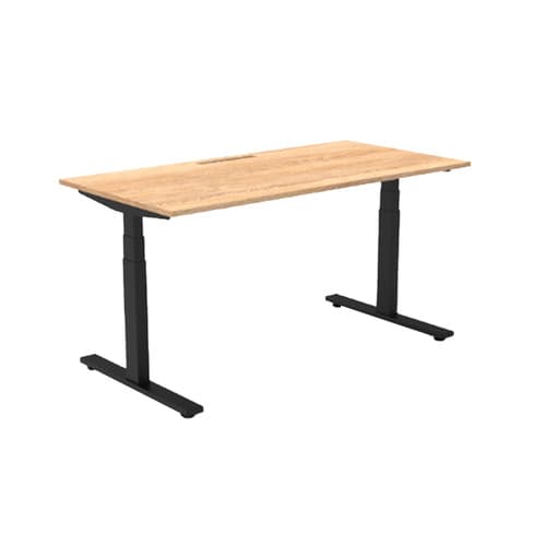Oak Sit-Stand Desk