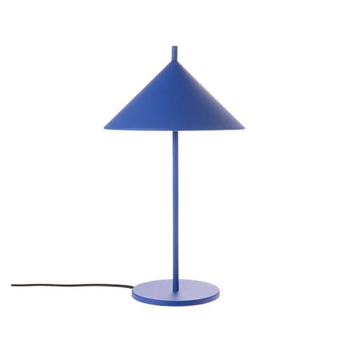 Metal Triangle Table Lamp M Matt Cobalt