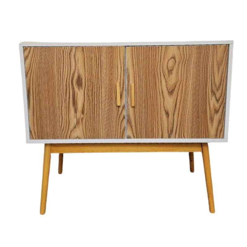 Wood-Front Mid-Mod Credenza