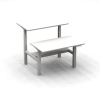 'Series L' Height-Adjustable 2-Seater Double Desk