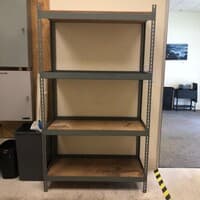 Storage Rack with Plank Shelving