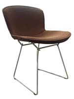 Knoll Bertoia Upholstered Side Chair (Brown)