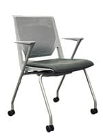 Haworth Very Side Chair w/ Casters (Grey/Grey)