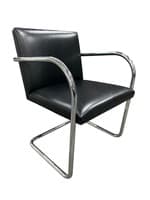 Knoll Brno Leather Tubular Chair