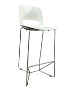 Falcon Lucky Barstool (White/Grey)