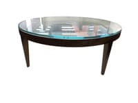 Mark Goetz for Bernhardt Design Cirque Round Glass Coffee Table