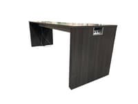 10' Grey Laminate Collaboration Table with Power