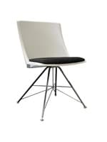 Artifakt Side Chair by Source (White/Chrome)