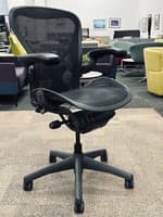 Herman Miller Aeron 'B' Work Chair with PostureFit Lumbar (Carbon)