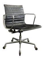 Eames for Herman Miller 50th Anniversary Aluminum Group Management Chair (Black/Cast Aluminum)