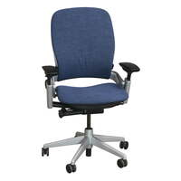 Leap V2 Used Platinum Task Chair, Admiral Blue