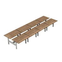 Dual Height-Adjustable Benching Table