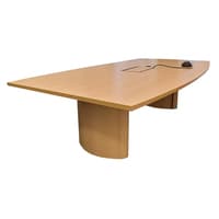 9' Boat-Shaped Conference Table