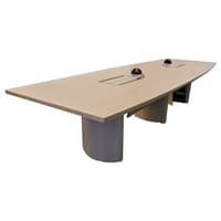 11' Boat-Shaped Conference Table