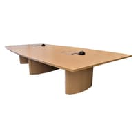 15' Boat-Shaped Conference Table