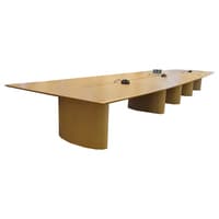 25' Boat-Shaped Conference Table