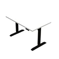 Hi-HAT Height Adjustable Table, 30X48, white top-black base