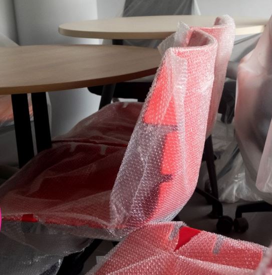 Furniture wrapped for its second life